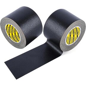 Leather Repair Patch, Repairing Sofas,2.36x197in, Couches, Clothes Repair Anti Scratch Waterproof Black, Self-Adhesive Leather Tape with Fabric Mesh，Car Seats, First Aid Patch for Jackets in Kuwait