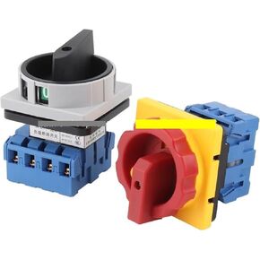 1pcs SFD11 SFD11-25A 32A 40A 63A 80A 100A Cam Switch Changeover Switch Rotary Switch Load Break Power Off Cut LW30-32(Black Knob,4P,40A) in Kuwait