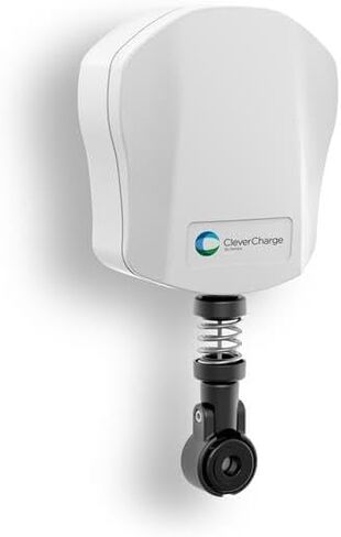 CleverCharge CR-111A Automatic EV Charger Cable Retractor, Wall-Mounted Cable Management System for 16-22mm/0.63-0.9" Diameter EV Charging Cables, Compatible with J3400 (NACS) / J1772 PHEVs in Saudi Arabia