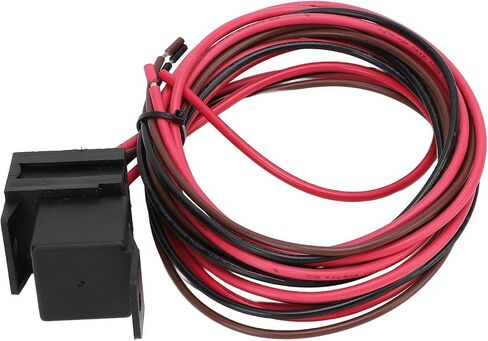 ZJchao مروحة كهربائية للتحكم في الحرارة، DC12V 60A مجموعة درجة حرارة قابلة للتعديل مع مسبار من الفولاذ المقاوم للصدأ، لنظام تبريد المبرد لشاحنة السيارة 12 فولت in Saudi Arabia