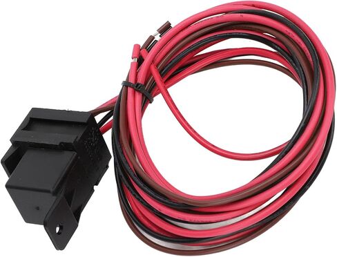 ZJchao مروحة كهربائية للتحكم في الحرارة، DC12V 60A مجموعة درجة حرارة قابلة للتعديل مع مسبار من الفولاذ المقاوم للصدأ، لنظام تبريد المبرد لشاحنة السيارة 12 فولت in Saudi Arabia