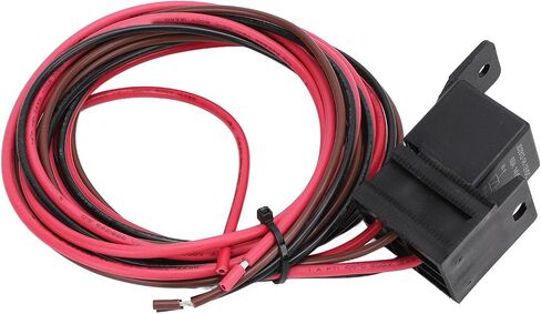 ZJchao مروحة كهربائية للتحكم في الحرارة، DC12V 60A مجموعة درجة حرارة قابلة للتعديل مع مسبار من الفولاذ المقاوم للصدأ، لنظام تبريد المبرد لشاحنة السيارة 12 فولت in Saudi Arabia