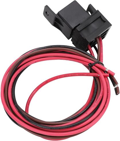 ZJchao مروحة كهربائية للتحكم في الحرارة، DC12V 60A مجموعة درجة حرارة قابلة للتعديل مع مسبار من الفولاذ المقاوم للصدأ، لنظام تبريد المبرد لشاحنة السيارة 12 فولت in Saudi Arabia