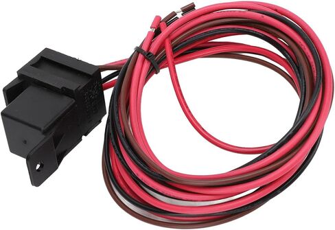 ZJchao مروحة كهربائية للتحكم في الحرارة، DC12V 60A مجموعة درجة حرارة قابلة للتعديل مع مسبار من الفولاذ المقاوم للصدأ، لنظام تبريد المبرد لشاحنة السيارة 12 فولت in Saudi Arabia