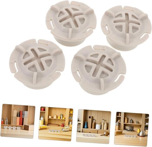 4pcs Plastic Screw Protector Caps for Slide Accessories Inner Diameter Secure Anti-loosening Fixing Covers Fit for Indoor Play Equipment with Modern Grey Design in Saudi Arabia