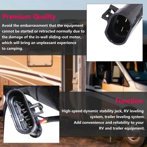 RV Slide Out Motor Compatible with Lippert，Dual Shaft Power Gear,Replace 1510000042 368471 1010001025 368811 in Saudi Arabia