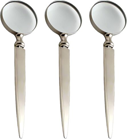 Nickel 7 1/2" Letter Opener with Magnifying Glass. - Set of 3 in Saudi Arabia