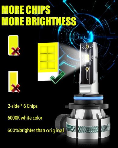 Fits for 2007-2018 Toyota Camry Light Bulbs High Low Beam/Fog Lights,Super Bright 1:1 as Halogen 2008 2009 2010 2011 2012 2013 2014 2015 2016 2017 camry Bulbs,6000K White in Saudi Arabia