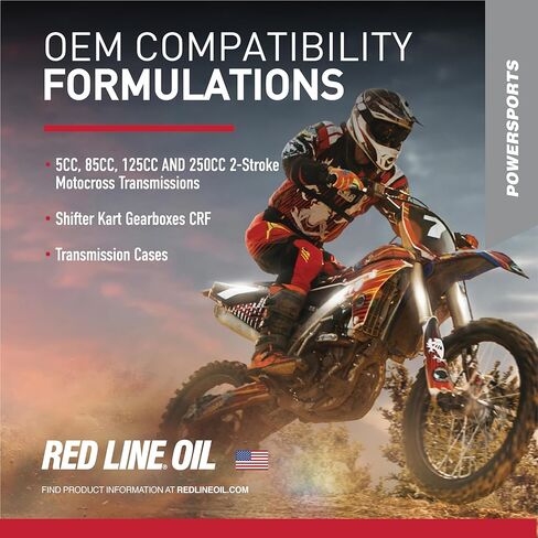 Red Line 42704 80W Synthetic Motorcycle Gear Oil with Shockproof - 1 Quart in Saudi Arabia