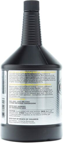 Red Line 42704 80W Synthetic Motorcycle Gear Oil with Shockproof - 1 Quart in Saudi Arabia