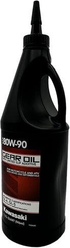عبوة واحدة متوافقة مع زيت Kawasaki Gear/Final Drive مع مادة إضافية محدودة الانزلاق 80W90 K61030-007A تحتوي على K63G-104-01Q وقمع in Saudi Arabia