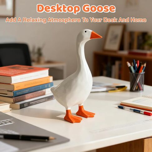 7 Inch Desk Goose - Mini Desk Goose for Office & Home, Desktop Goose Gift for Friends and Family in Saudi Arabia