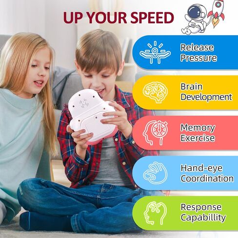 Blackma Fast Push Pop Game - Light Up Fidget Toy for Kids, Handheld Sensory Puzzle Game, Christmas Birthday Gifts for 3-12 Year Old Boys & Girls (Rabbit) in Saudi Arabia