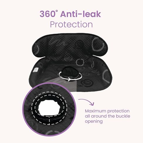 UltraShield Piddle Pad: Premium 4 Layer Waterproof Car Seat Protector for Potty Training Toddlers, Babies - Anti-Slip Backing, Machine Washable - Universal Fit - Carseat/Stroller Accessory (2 Pack) in Kuwait