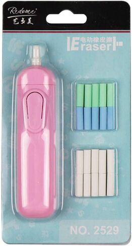 Rubber Electric Eraser, Automatic Portable Rubber Pencil Electric Eraser Operated by 2 AAA Battery with 20PCS Eraser Refills，Electric Eraser Pen Painting in Saudi Arabia