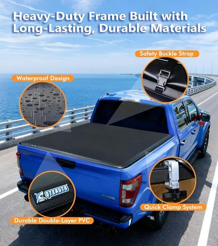 استبدال غطاء السرير الناعم الأوتوماتيكي PM لسرير 2015 2024 Ford F-150 مقاس 6.5 قدم (78 بوصة) in Saudi Arabia