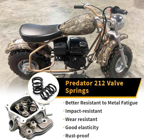 High Performance 26lb Valve Springs for Predator 196cc 212cc 224 cc Non Hemi for Coleman CT200U BT200X CT200U-EX GX160 GX200 6.5 HP OHV Clone Engines Mini Bike Go Kart Racing Upgrade in Kuwait