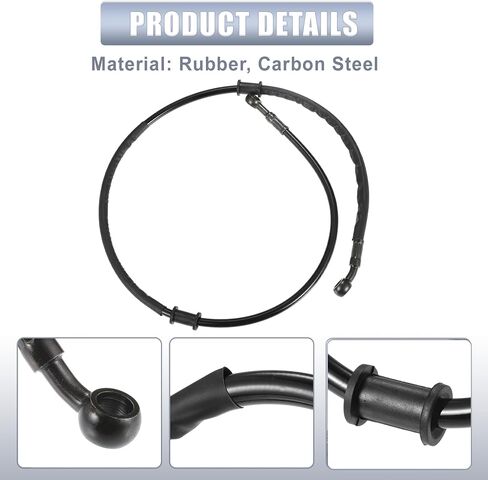 X AUTOHAUX 1 مجموعة 95 سم 37.40 بوصة دراجة نارية مضفر دواسة فرامل خراطيم النفط خط الأنابيب مخلب خنق خط الغاز أنابيب الوقود الأسود للدراجة الترابية ATV in Kuwait