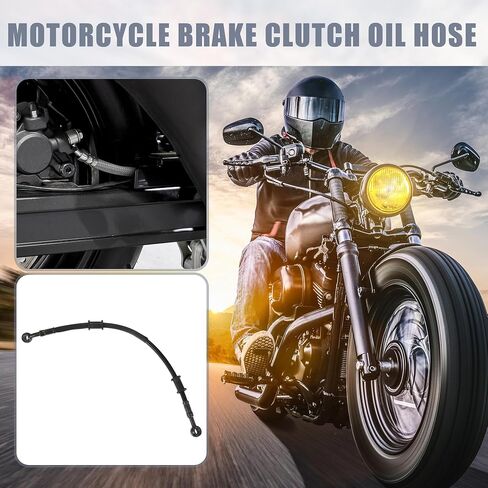 X AUTOHAUX 1 مجموعة 95 سم 37.40 بوصة دراجة نارية مضفر دواسة فرامل خراطيم النفط خط الأنابيب مخلب خنق خط الغاز أنابيب الوقود الأسود للدراجة الترابية ATV in Kuwait