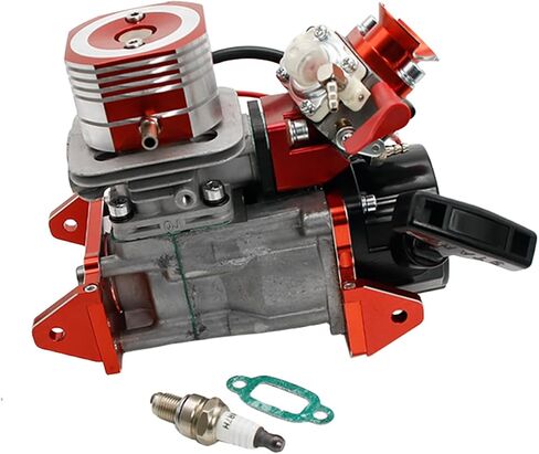 FLMLF CNC 29CC RC قوارب (في الخط) محرك مناسب لمحرك الغاز Zenoah CY RCMK Marine QJ G290 PUM (أحمر) in Kuwait