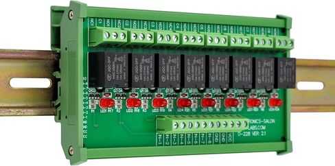 إلكترونيات-صالون DIN Rail Mount 8 SPDT وحدة واجهة مرحل الطاقة. (جهد التشغيل: تيار مستمر 24 فولت) in Saudi Arabia