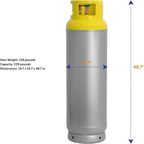 Flame King YSNR239-A2L خزان أسطوانة استرداد غاز التبريد سعة 239 رطلًا لمبردات A2L in Saudi Arabia