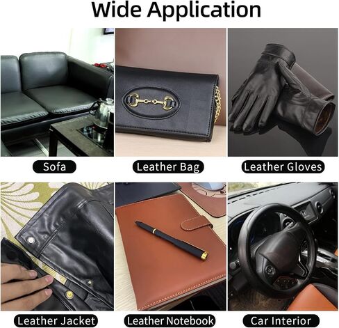 Leather Repair Patch, Repairing Sofas,2.36x197in, Couches, Clothes Repair Anti Scratch Waterproof Black, Self-Adhesive Leather Tape with Fabric Mesh，Car Seats, First Aid Patch for Jackets in Kuwait