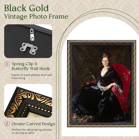 TWING Poster Frames 16X20 Picture Frames Sets of 3, Display pictures 11x14 with Mat or 16 x 20 without Mat, Black Frame For Wall Gallery Set Mounting in Kuwait