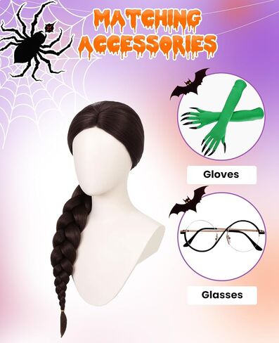Swooflia Blue Ponytail Wig for Women & Cosplay Accessories - Convenient Set Includes Adjustable Wig Cap, Hair Clips, Cosplay Wig for Halloween, Costume, Party and Daily Use (Wig2-28) in Saudi Arabia