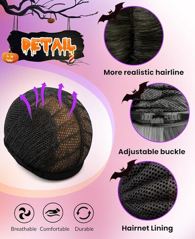 Swooflia Blue Ponytail Wig for Women & Cosplay Accessories - Convenient Set Includes Adjustable Wig Cap, Hair Clips, Cosplay Wig for Halloween, Costume, Party and Daily Use (Wig2-28) in Saudi Arabia