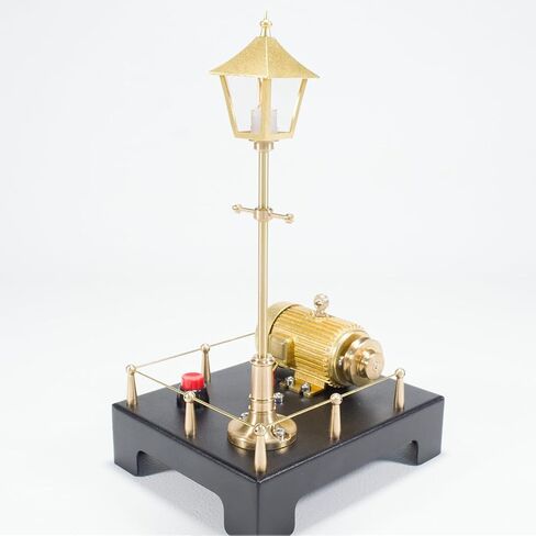 Retrol SE-01 Full Metal Beam Steam Engine Kit That Works, 84PCS Stationary Model with Horizontal Boiler & Lamp Scene Retro Mini Engine Gift for Adults in Saudi Arabia
