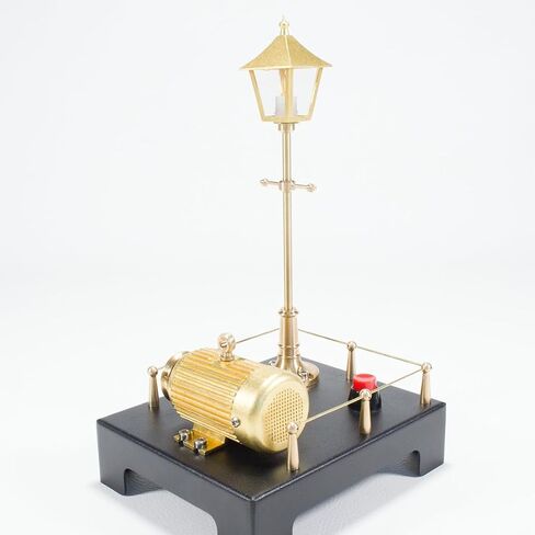 Retrol SE-01 Full Metal Beam Steam Engine Kit That Works, 84PCS Stationary Model with Horizontal Boiler & Lamp Scene Retro Mini Engine Gift for Adults in Saudi Arabia