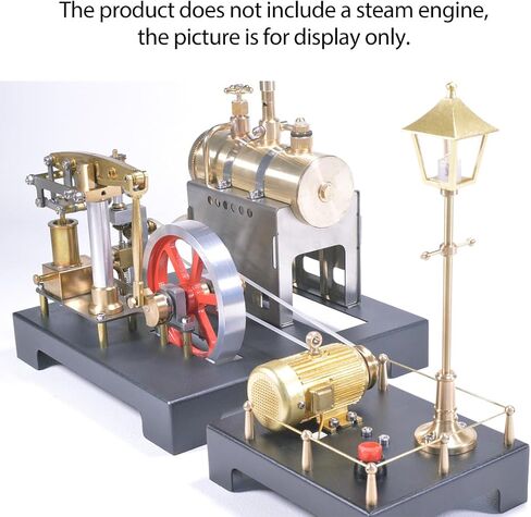 Retrol SE-01 Full Metal Beam Steam Engine Kit That Works, 84PCS Stationary Model with Horizontal Boiler & Lamp Scene Retro Mini Engine Gift for Adults in Saudi Arabia
