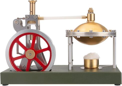 مجموعة محرك بخاري ذات شعاع معدني كامل من ريترول SE-01 تعمل، 84 قطعة نموذج ثابت مع غلاية أفقية ومشهد مصباح هدية محرك صغير قديم للبالغين in Kuwait