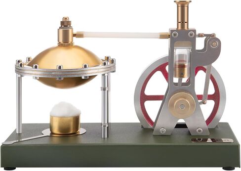 مجموعة محرك بخاري ذات شعاع معدني كامل من ريترول SE-01 تعمل، 84 قطعة نموذج ثابت مع غلاية أفقية ومشهد مصباح هدية محرك صغير قديم للبالغين in Kuwait