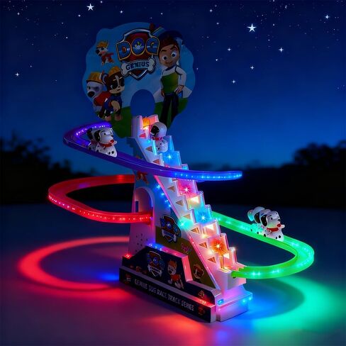 Santa Climbing Toy Set Electric Light Slide Climbing Toys for Automatic Stairs,Playful Santa Race Game Christmas Roller Climbing Toys with LED Light and Music for Toddlers Boys Girls in Saudi Arabia