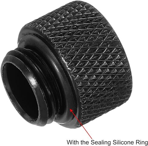Uxcell ذكر إلى أنثى موسع تركيب G1/4 x 30mm لنظام تبريد المياه PC فضي 8 قطع in Saudi Arabia