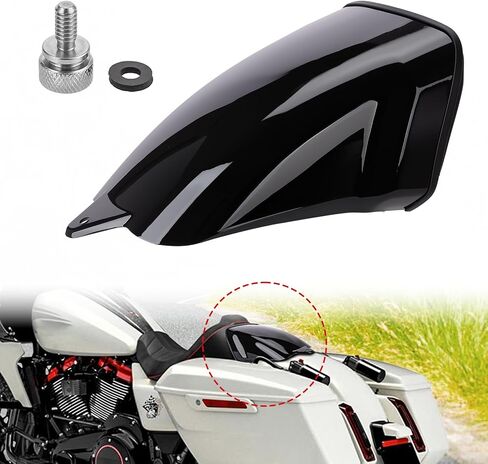 Rear Seat Cowls Cover for Harley Touring CVO Road Glide ST FLTRXSTSE/CVO Street Glide FLHXSE 2024 2025, Passenger Pillion Solo Seat Cowl ABS Plastic (Gloss Black) in Saudi Arabia