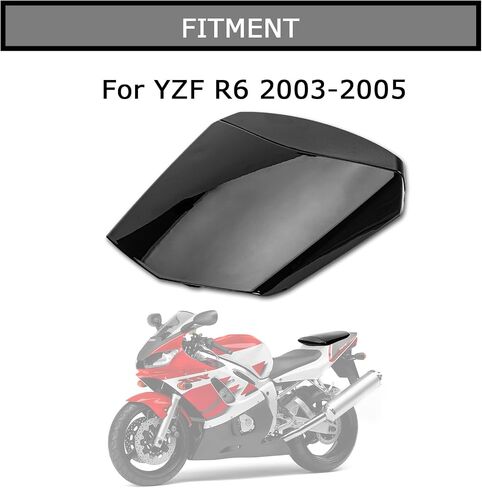 PSLER Rear Seat Fairing Cover Cowl for YZF R6 2003-2005 (Black) in Saudi Arabia