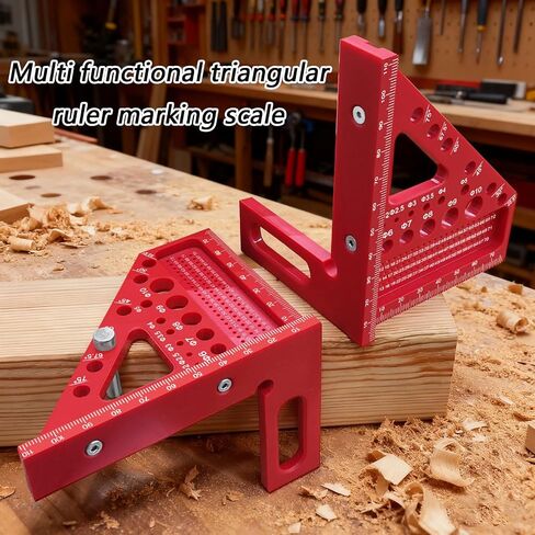 Triangle Measuring Tool with Build in Alignment Pin for Professional Woodworking and DIYer Crafting Detailed Projects Carpentry Triangle Ruler with Dowel Pin in Saudi Arabia