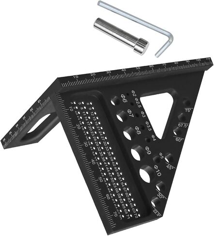 Triangle Measuring Tool with Build in Alignment Pin for Professional Woodworking and DIYer Crafting Detailed Projects Carpentry Triangle Ruler with Dowel Pin in Saudi Arabia