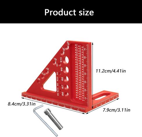 Triangle Measuring Tool with Build in Alignment Pin for Professional Woodworking and DIYer Crafting Detailed Projects Carpentry Triangle Ruler with Dowel Pin in Saudi Arabia