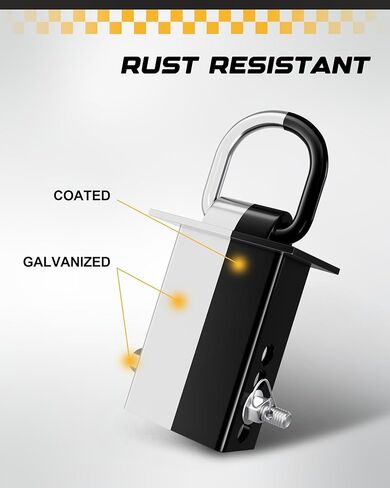 RETRUE 16200lbs Trailer Stake Pocket D Ring with Added Security Bolt Nut, Heavy Duty Removable Stake Pocket tie Down for Flatbed Trucks and Trailers, Utility Car Trailer Accessories 4PCS Black in Saudi Arabia