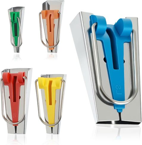 صانع شريط التحيز 5 أحجام أداة صنع شريط التحيز 1/4 بوصة 3/8 بوصة 1/2 بوصة 3/4 بوصة 1 بوصة صانع ربط DIY لخياطة أدوات خياطة اللحف مجموعة أدوات ربط لخياطة نسيج اللحف بسرعة in Kuwait