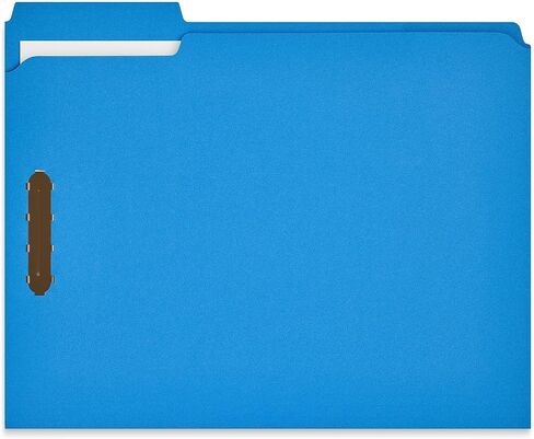 Staples Classification Folder, 3/4" Expansion, Letter Size, Blue, 50/Box (ST62545) in Saudi Arabia