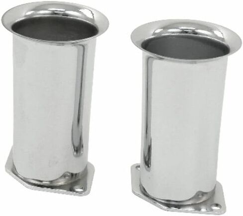 EMPI 43-6054-0 4 Chrome Velocity Stacks، VW Weber IDF، HPMX، Dellorto DRLA، pr in Saudi Arabia