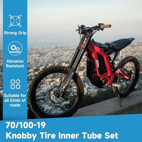 80/100-19 إطار الدراجة الترابية و 2.75/3.00-19 استبدال الأنبوب الداخلي ل Srron Light Bee X L1e Sur Ron Ultrabee Electric Dirt Bike Segway X260 Talaria Sting MX 8000W 60V 40AH Pro E-pike in Kuwait