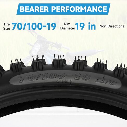 80/100-19 إطار الدراجة الترابية و 2.75/3.00-19 استبدال الأنبوب الداخلي ل Srron Light Bee X L1e Sur Ron Ultrabee Electric Dirt Bike Segway X260 Talaria Sting MX 8000W 60V 40AH Pro E-pike in Kuwait