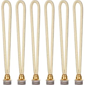 Maitys 6 Pieces Catalytic Wick Replacement Oil Lamp Wick Replacement Wick Catalytic Air Control Catalytic Burner Lamps Wick for Catalytic Burner Diffuser Aromatherapy, Silver, Gold in Kuwait