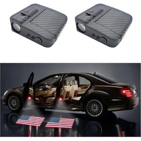 Custom Car Door Led Lights Logo Projector Customizable Logo Text and Photograph Wireless Car Lights Car Door Step Courtesy Lights Universal Fits to Most Cars/Trucks/Suvs 2pcs in Kuwait